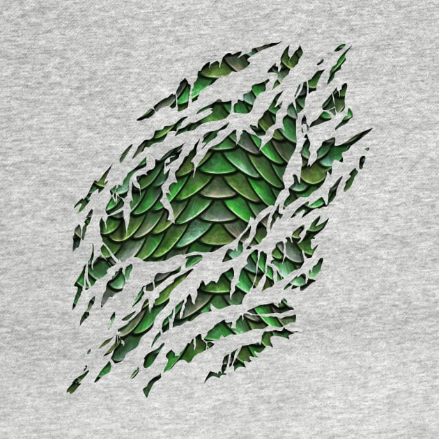 Green Dragon Scales Ripped by Viergacht